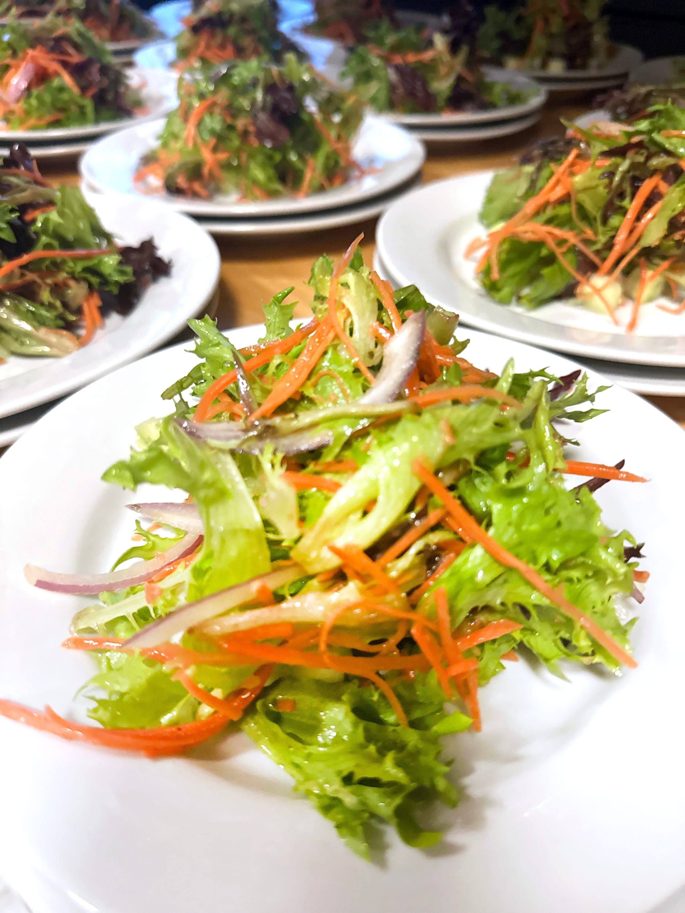 Tardis Catering fresh plated salad